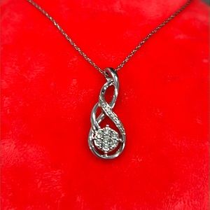 Necklace marked 925 rJ with pendant marked 925 NC. Sterling silver & vintage
